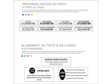trodat Tampon automatique à texte Printy 4913 4.0, rose