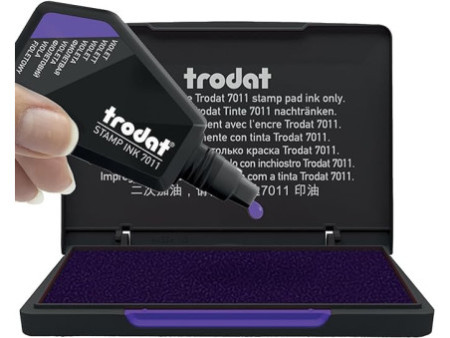 trodat Encre pour tampon encreur '7011', 28 ml, violet