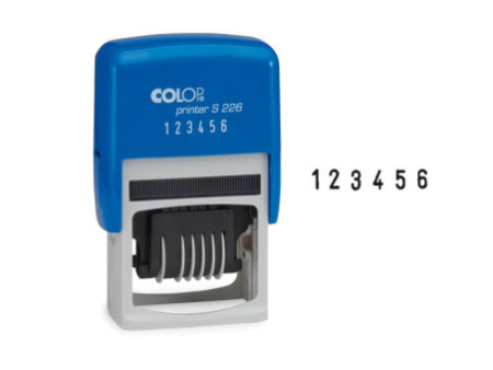 COLOP Tampon numéroteur Printer S226, 6 positions, bleu