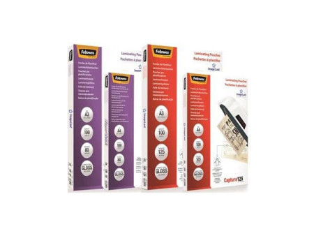 Fellowes Pochette de plastification, 54 x 86 mm, 250 microns