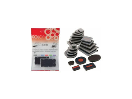 COLOP Coussinet encreur de rechange E/O55, bleu, 2 pièces