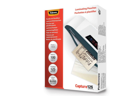 Fellowes Pochette de plastification, 75 x 105 mm