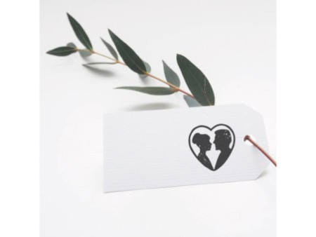 COLOP Kit tampon à motif 'LITTLE NIO' mariage, blanc