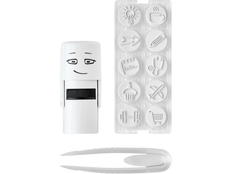 COLOP Kit tampon à motif 'LITTLE NIO' bujo, blanc