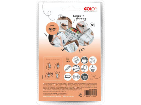 COLOP Kit tampon à motif 'LITTLE NIO' bujo, blanc