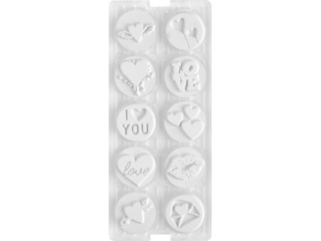 COLOP Kit tampon à motif 'LITTLE NIO' amour, blanc