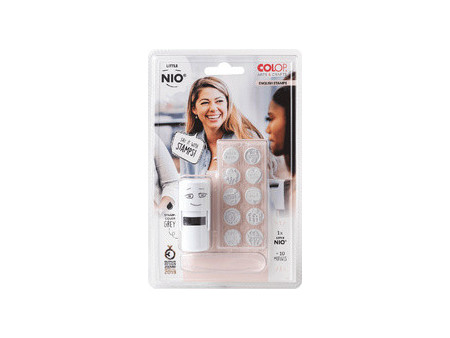 COLOP Kit tampon à motif 'LITTLE NIO' anglais, blanc