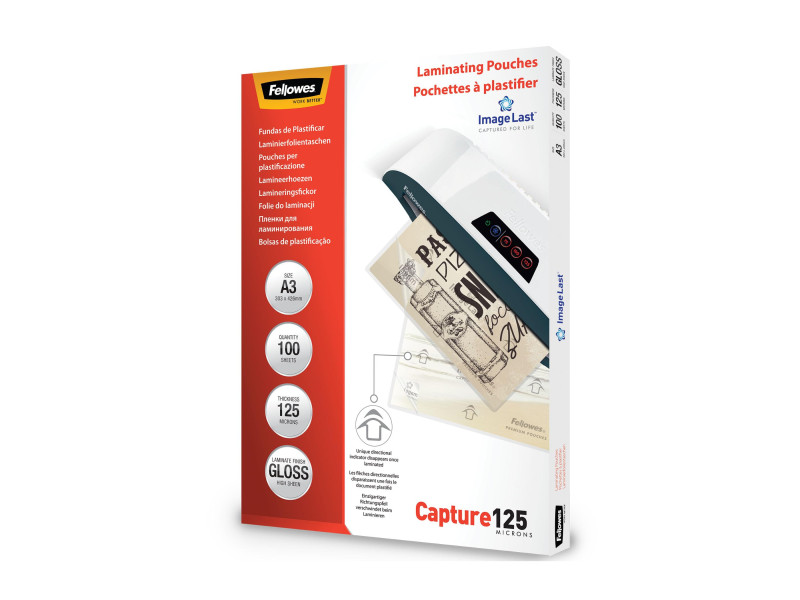 Fellowes Pochette de plastification, A3, brillante