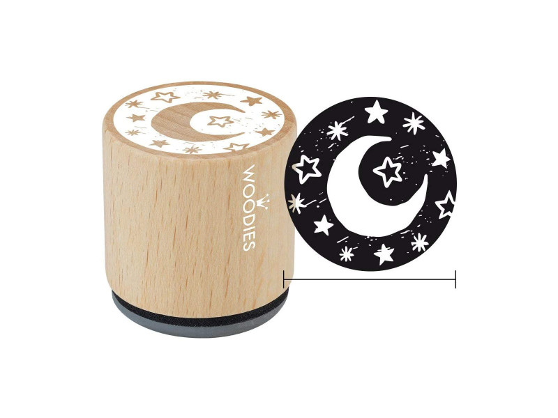 COLOP Tampon à motif Woodies 'lune et étoiles'