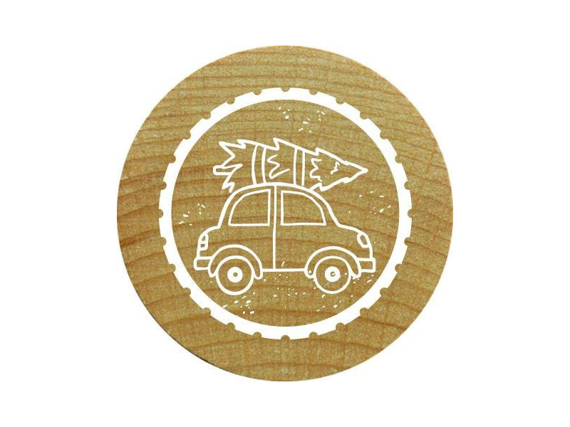 COLOP Tampon à motif Woodies 'voiture avec sapin'