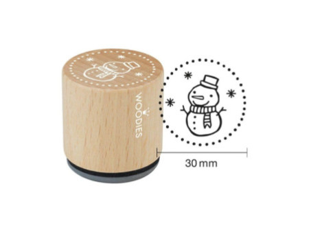 COLOP Tampon à motif Woodies 'bonhomme de neige'