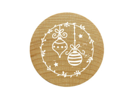 COLOP Tampon à motif Woodies 'boules de Noël'