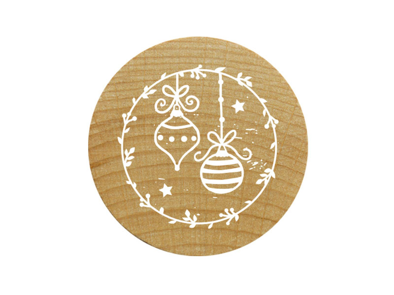 COLOP Tampon à motif Woodies 'boules de Noël'