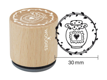 COLOP Tampon à motif Woodies Handmade 'pot de confiture'