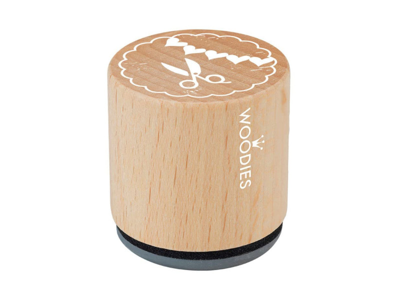 COLOP Tampon à motif Woodies Handmade 'ciseaux'