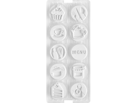 COLOP Kit tampon à motif 'LITTLE NIO' cuisine, gris