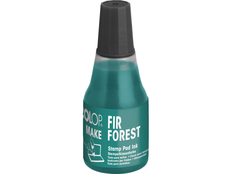 COLOP Encre pour tampon encreur MAKE, 25 ml, fir forest