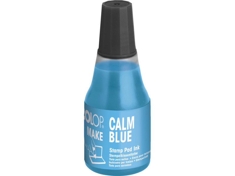 COLOP Encre pour tampon encreur MAKE, 25 ml, calm blue