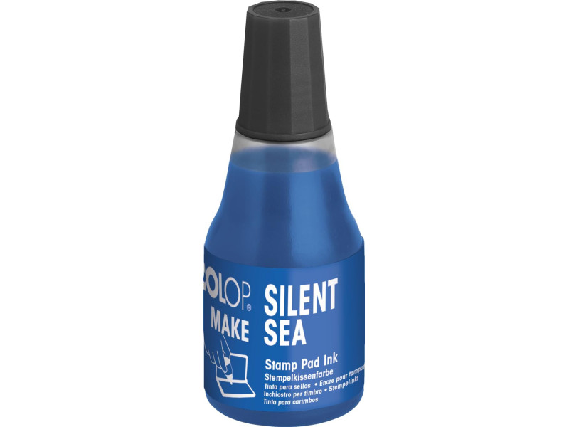 COLOP Encre pour tampon encreur MAKE, 25 ml, silent sea