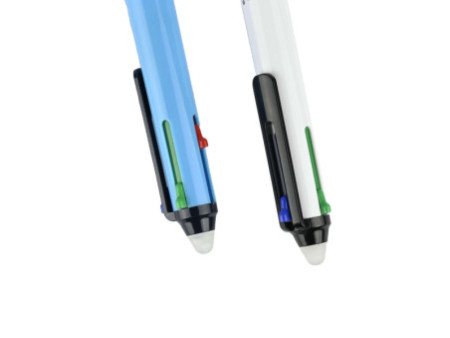 WEDO Stylo à bille à quatre couleurs, effaçable, présentoir