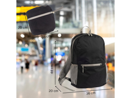 WEDO Sac à dos pliable PACKTOGO, noir