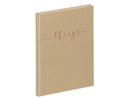 PAGNA Carnet de notes 'things', A5, uni, gris