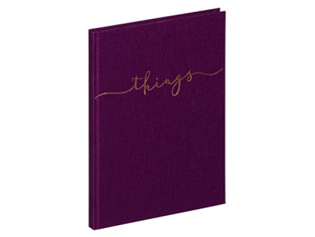 PAGNA Carnet de notes 'things', A5, uni, gris