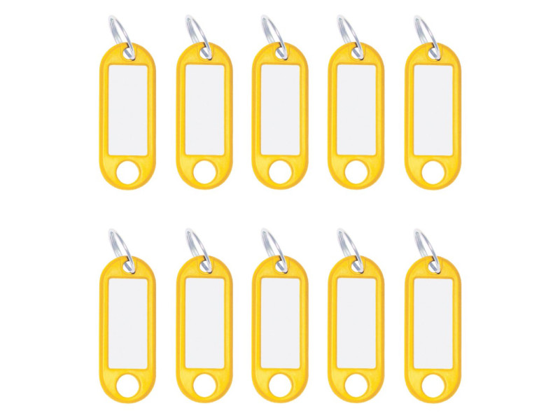 WEDO Porte-clés avec anneau, diamètre: 18 mm, jaune