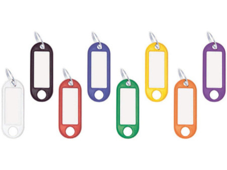 WEDO Porte-clés avec anneau, diamètre: 18 mm, rouge
