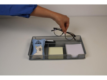 WEDO Plumier Office, en fil métallique, argent