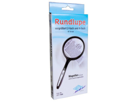 WEDO Loupe avec manche, ronde, diamètre: 74 mm