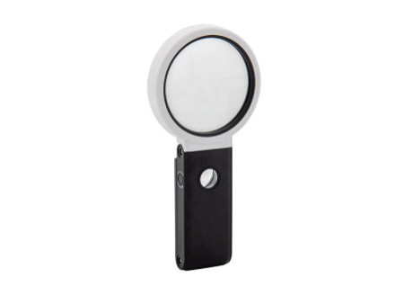 WEDO Loupe UV avec lumière LED et pied pliable, noir/blanc