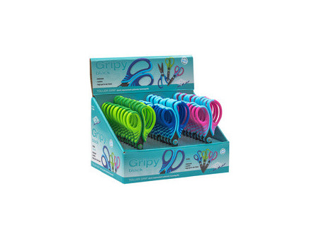 WEDO Ciseaux Gripy, ronds, longueur 130 mm, présentoir de 30