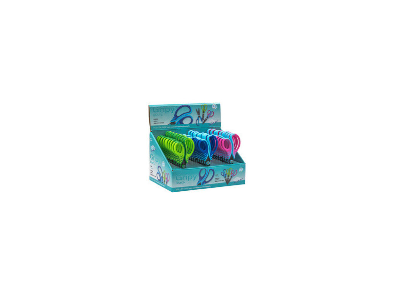 WEDO Ciseaux Gripy, ronds, longueur 175 mm, présentoir de 30