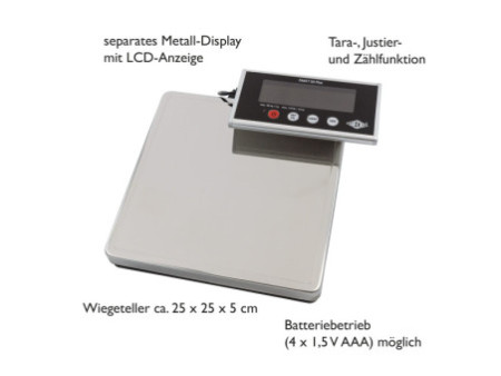 WEDO Pèse-paquet électronique Paket 50 Plus, 50 kg