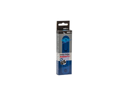 WEDO Cutter de sécurité MetDetec 811, lame: 19 mm, bleu
