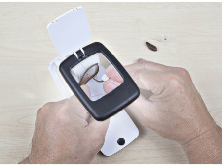 WEDO Loupe de table Pocket avec lumière LED, blanc/noir