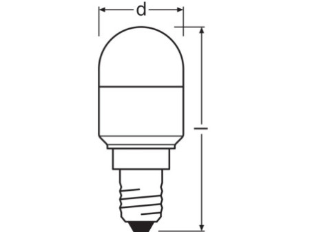 LEDVANCE Ampoule LED SPECIAL T26, 2,3 W, E14, mat