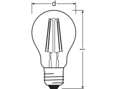 LEDVANCE Ampoule LED CLASSIC A, 4 Watt, E27, clair