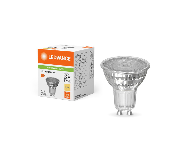 LEDVANCE Ampoule LED PAR16, 6,9 watts, GU10 (830)