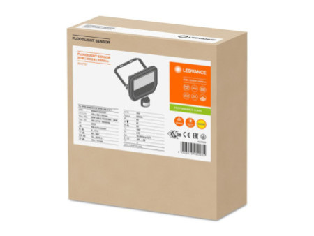 LEDVANCE Projecteur LED FLOODLIGHT SENSOR, 20 W, 3000K WT
