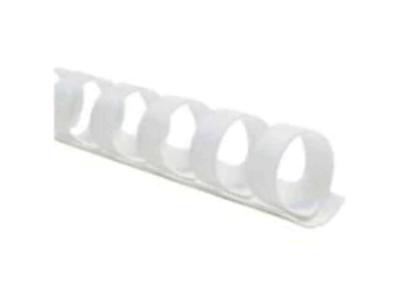Fellowes Peigne à relier en plastique, A4, 10 mm, blanc