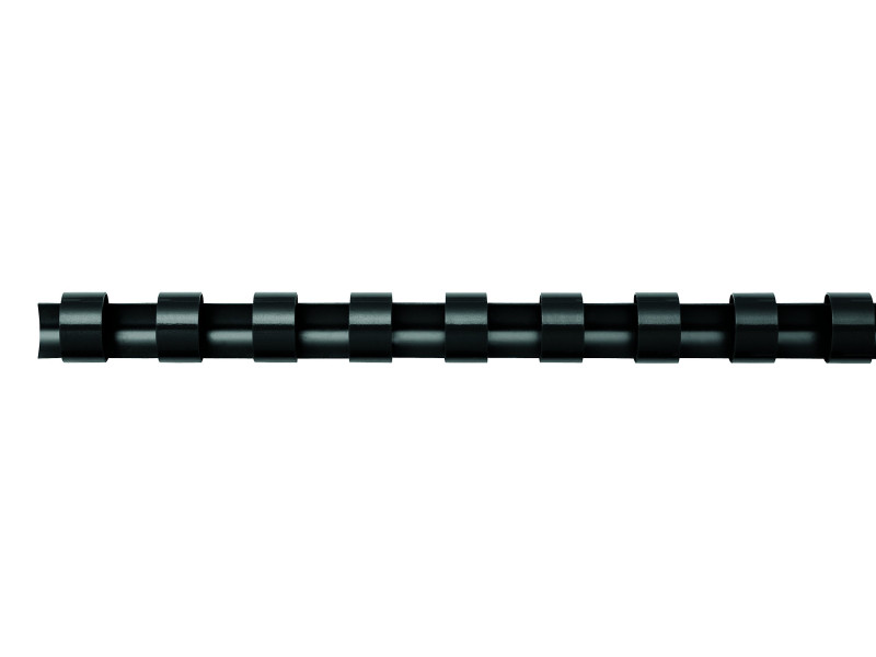 Fellowes Peigne à relier en plastique, A4, 10 mm, noir