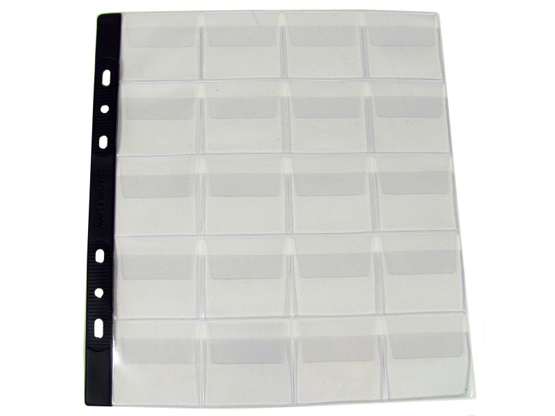 PAGNA Pochettes pour collection de pièces de monnaie,20 com-