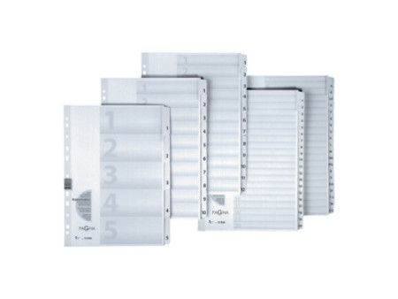 PAGNA Intercalaires, carton, chiffres 1 - 10, A4, 10 touches