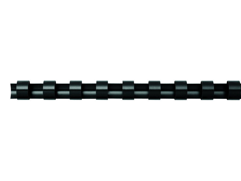 Fellowes Peigne à relier en plastique, rond, 14mm, noir