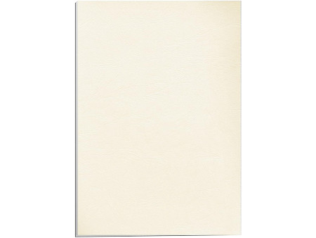 Fellowes Couverture pour reliure Delta, grain cuir, ivoire