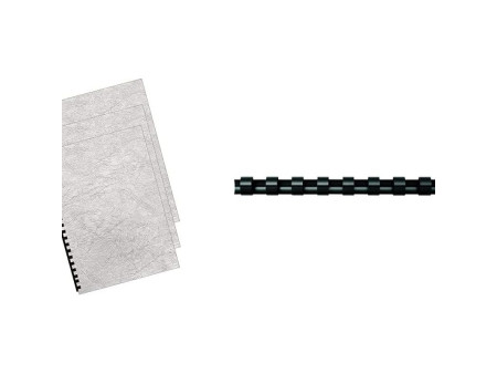 Fellowes Couverture pour reliure Delta, grain cuir, ivoire