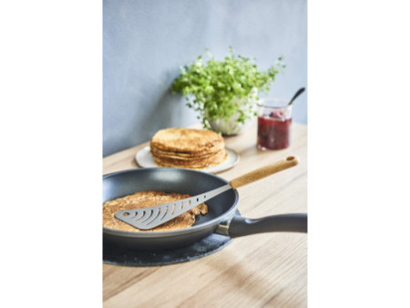 GastroMax Spatule ajourée BIO, manche effet bois