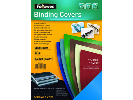 Fellowes Couverture Chromolux, brillante, A4, bleu